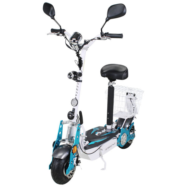 El-Scooter Street 40, 800W med varukorg, vägreggad