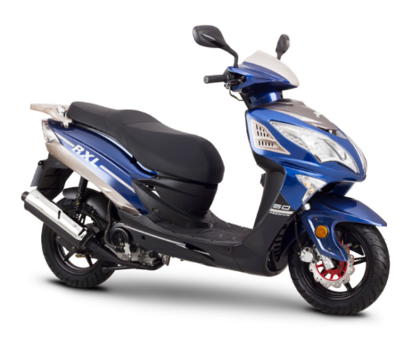 Scooter moped RXL "Sport" 50cc, 4T, 12" Däck - Bild 2